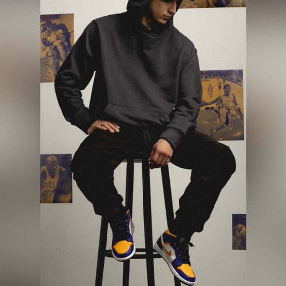 New Air Jordan 1 Mid Men's Shoes size 10.5 dark concord/white/black/taxi lakers - Picture 2 of 12